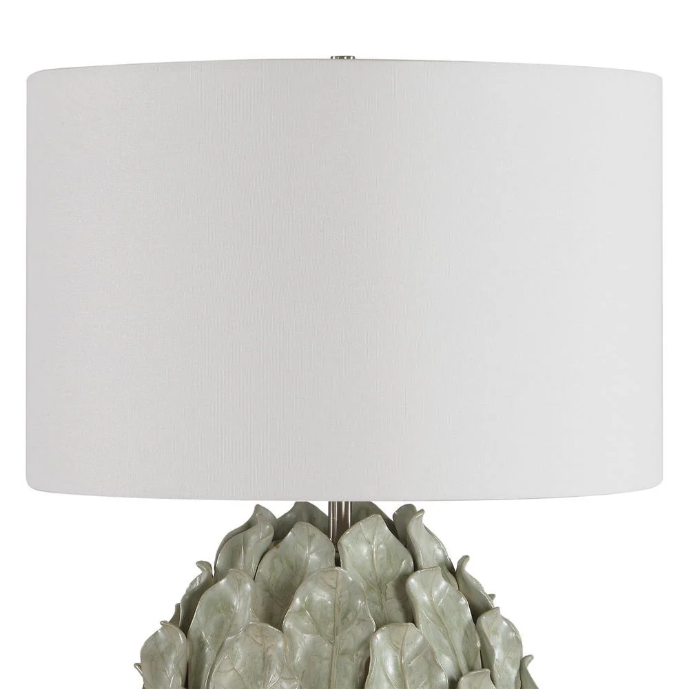 Uttermost Levlyn Flowing Leaves Aloe Green Glazed Table Lamp - Image 4