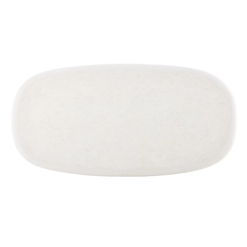 Uttermost Leyton Warm White Concrete Coffee Table ~ Indoor And Outdoor Use - Image 2