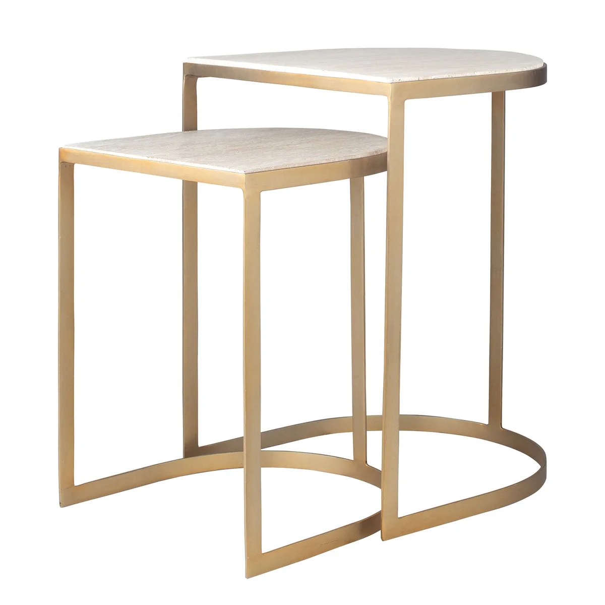 Uttermost Lindon Gold Finish Nesting Tables ~ Set Of 2 - Image 2