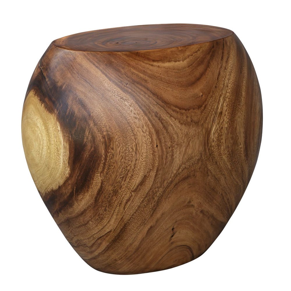 Uttermost Lomas Suar Wood Accent Stool - Image 2