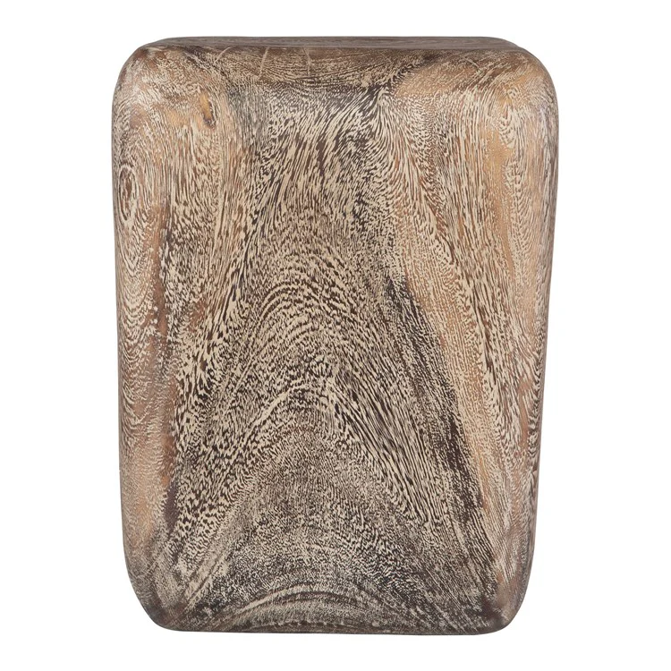 Uttermost Loophole Bleached Wash Suar Wood Accent Stool - Image 5