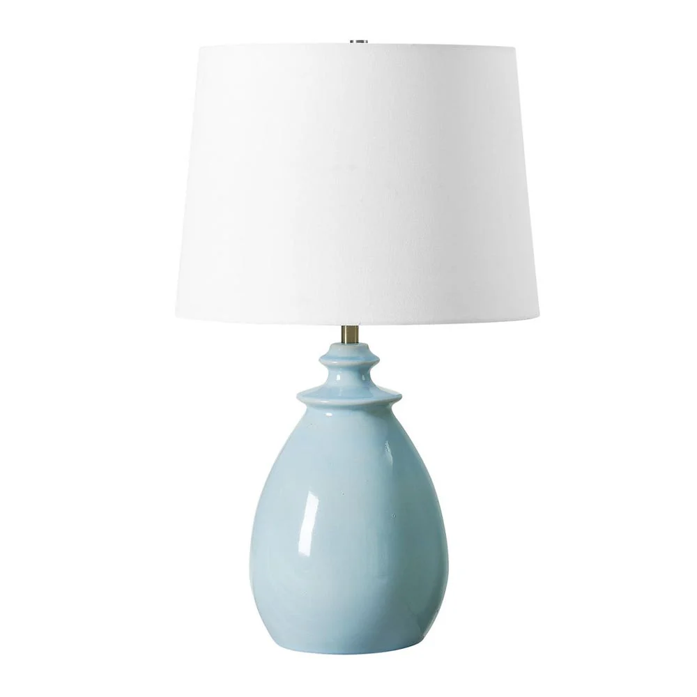 Uttermost Lorene Light Blue Glaze Table Lamp - Image 4