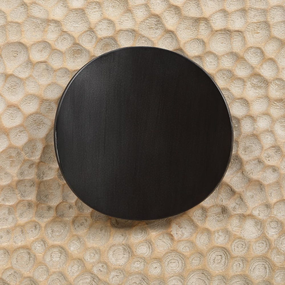 Uttermost Lunar Natural Oak And Solid Black Iron Side Table - Image 9