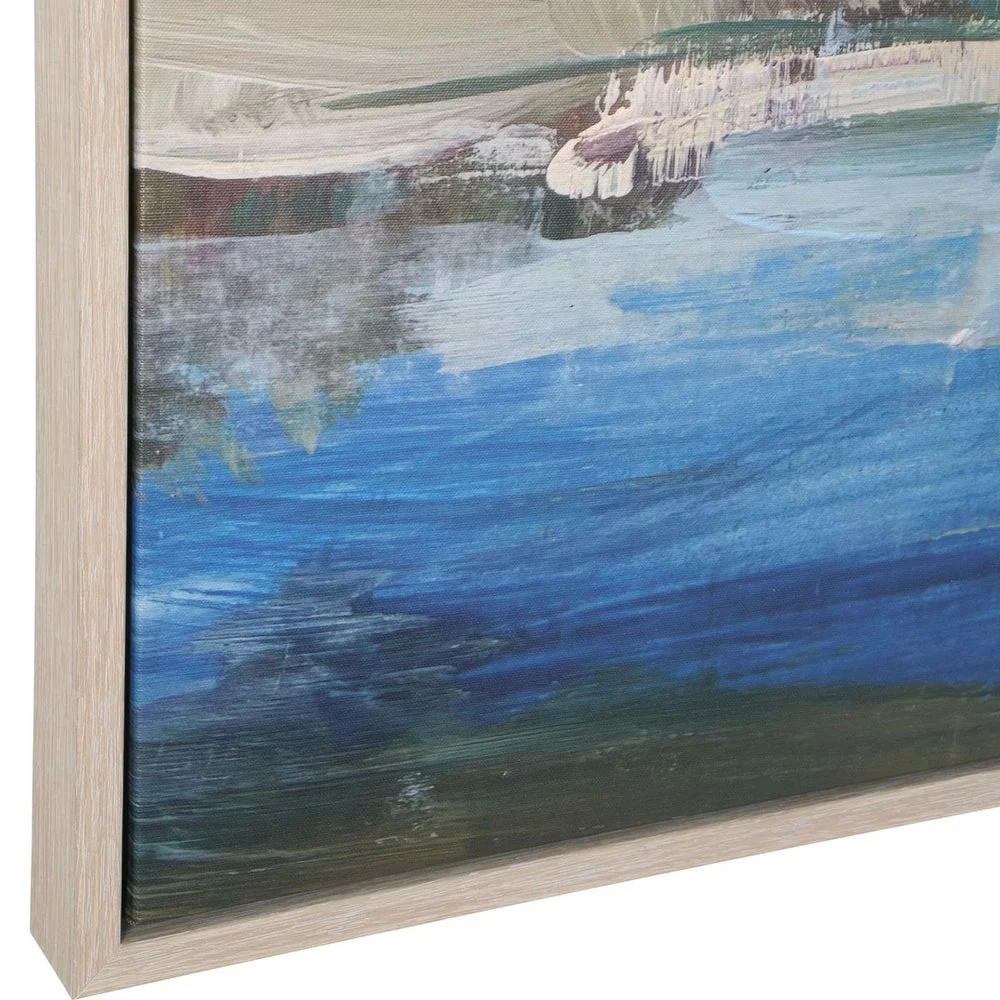 Uttermost Lush Valley Grey Whitewash Finished Framed Canvas - Image 3