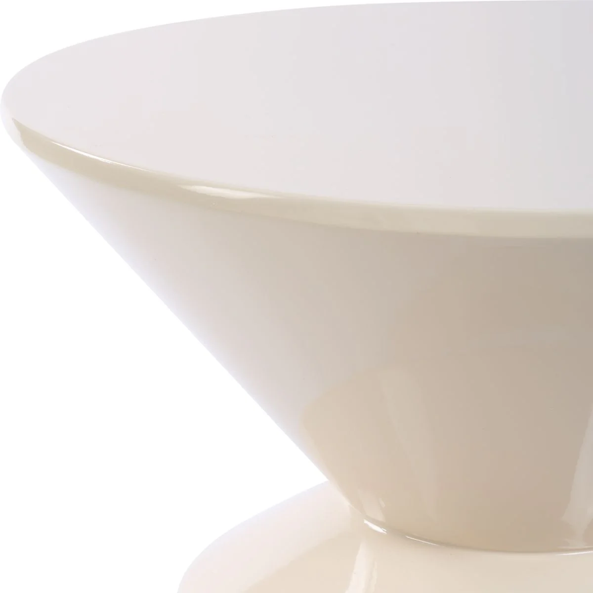 Uttermost Lyford Cream High Gloss Lacquer Accent Table - Image 4