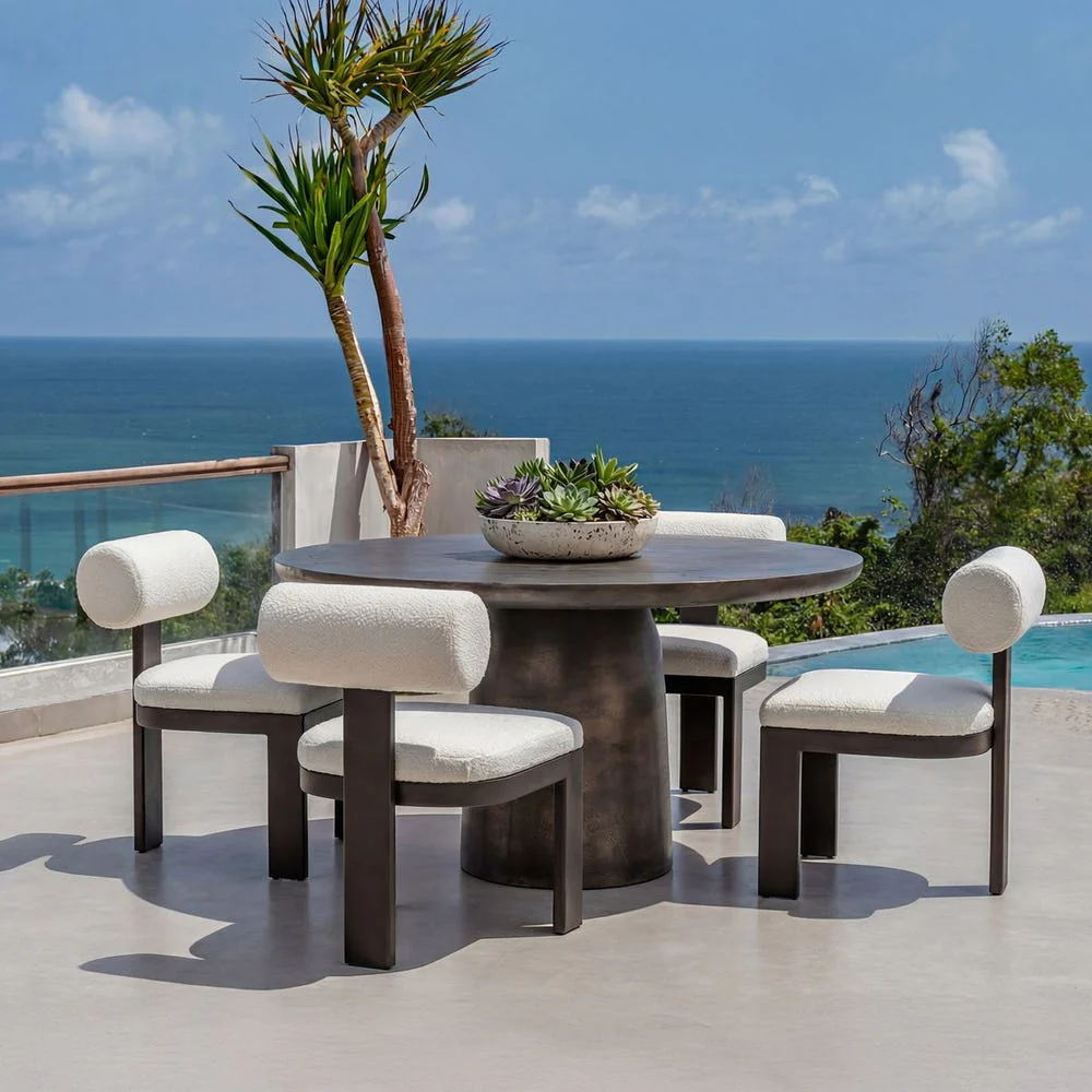 Uttermost Madrone Golden Dark Bronze Bistro Table ~ Indoor & Outdoor Use