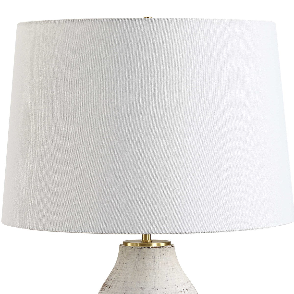 Uttermost Magdaline Porcelain Table Lamp With White Linen Shade - Image 6