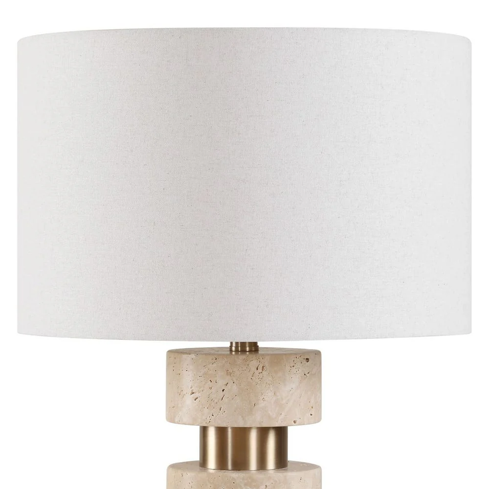 Uttermost Makani Travertine Totem Base Table Lamp - Image 5