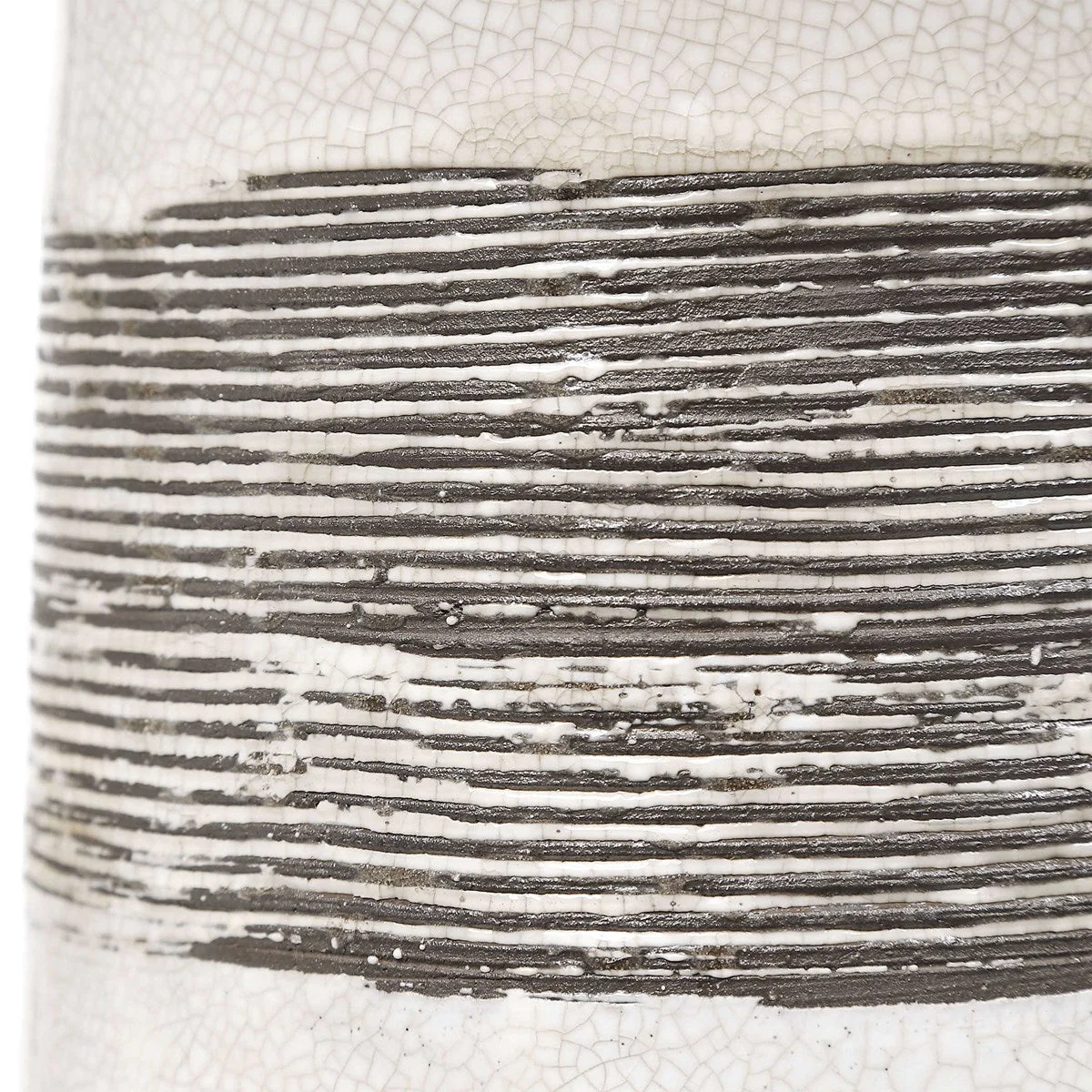 Uttermost Malaga Aged Bronze Ceramic Table Lamp With White Linen Shade - Image 4