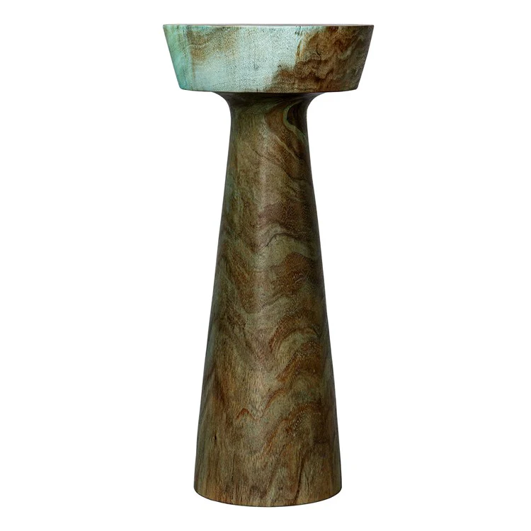 Uttermost Mano Blue Green Suar Wood Drink Table - Image 3