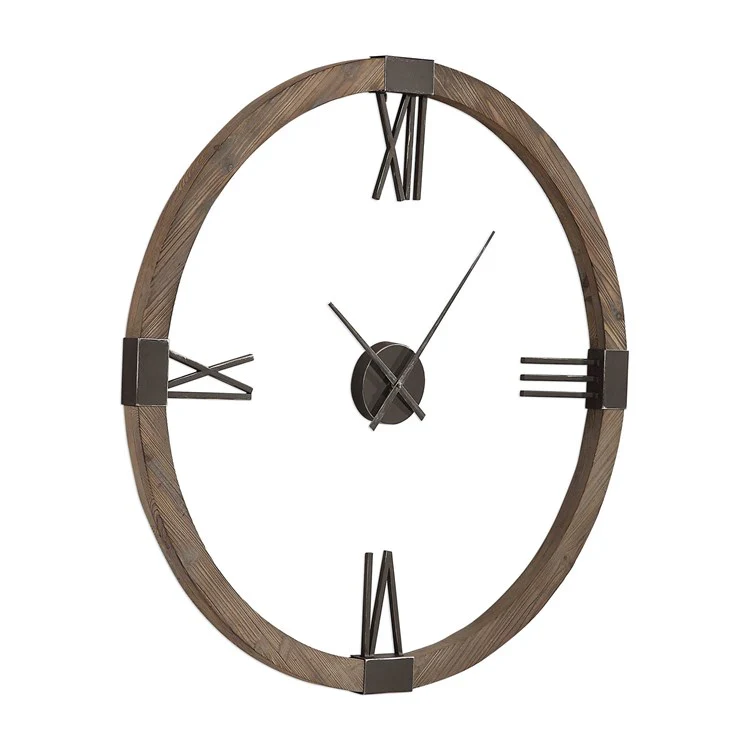 Uttermost Marcelo Rustic Modern Wall Clock - Image 4