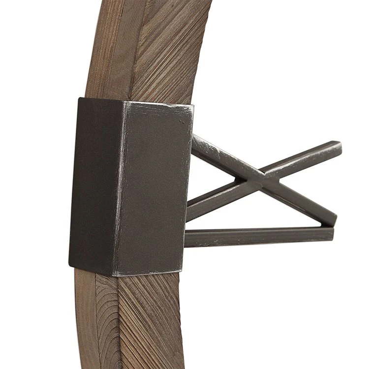 Uttermost Marcelo Rustic Modern Wall Clock - Image 6