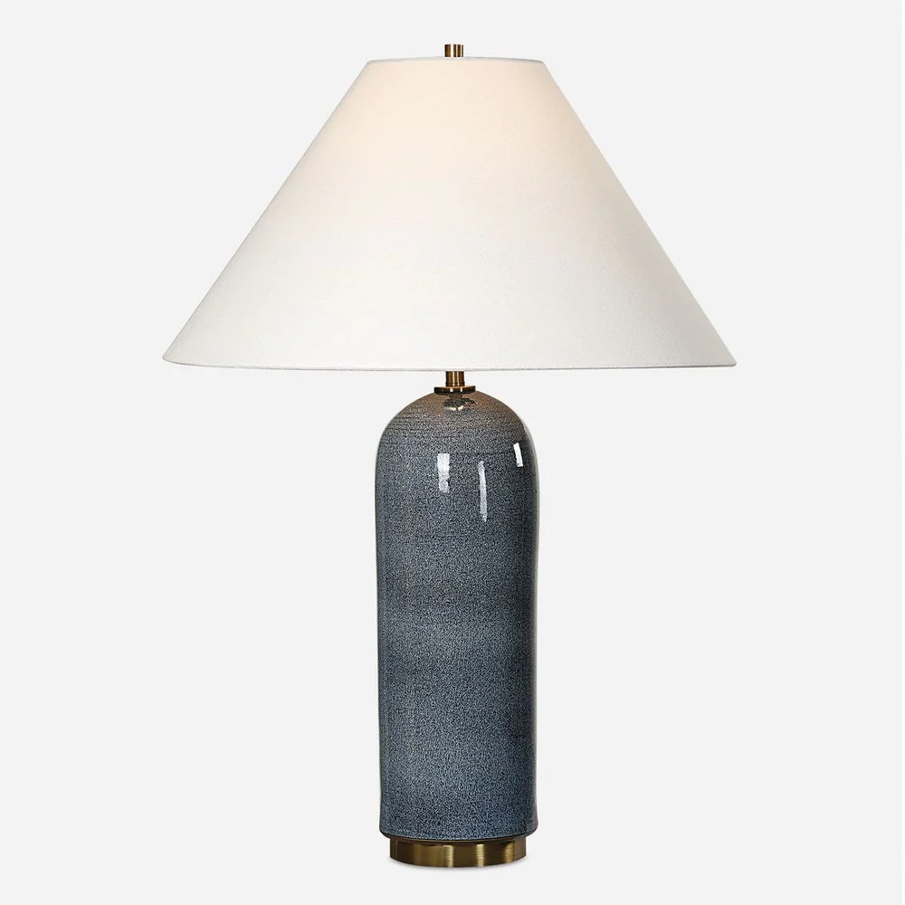 Uttermost Mayetta Hand Crafted Deep Blue Table Lamp - Image 3