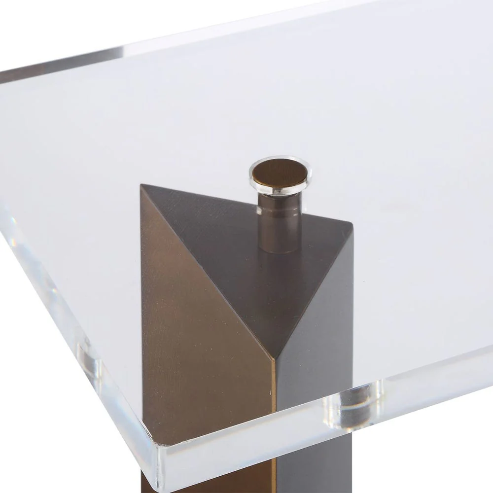 Uttermost McElroy Bronzed Finish Side Table - Image 3