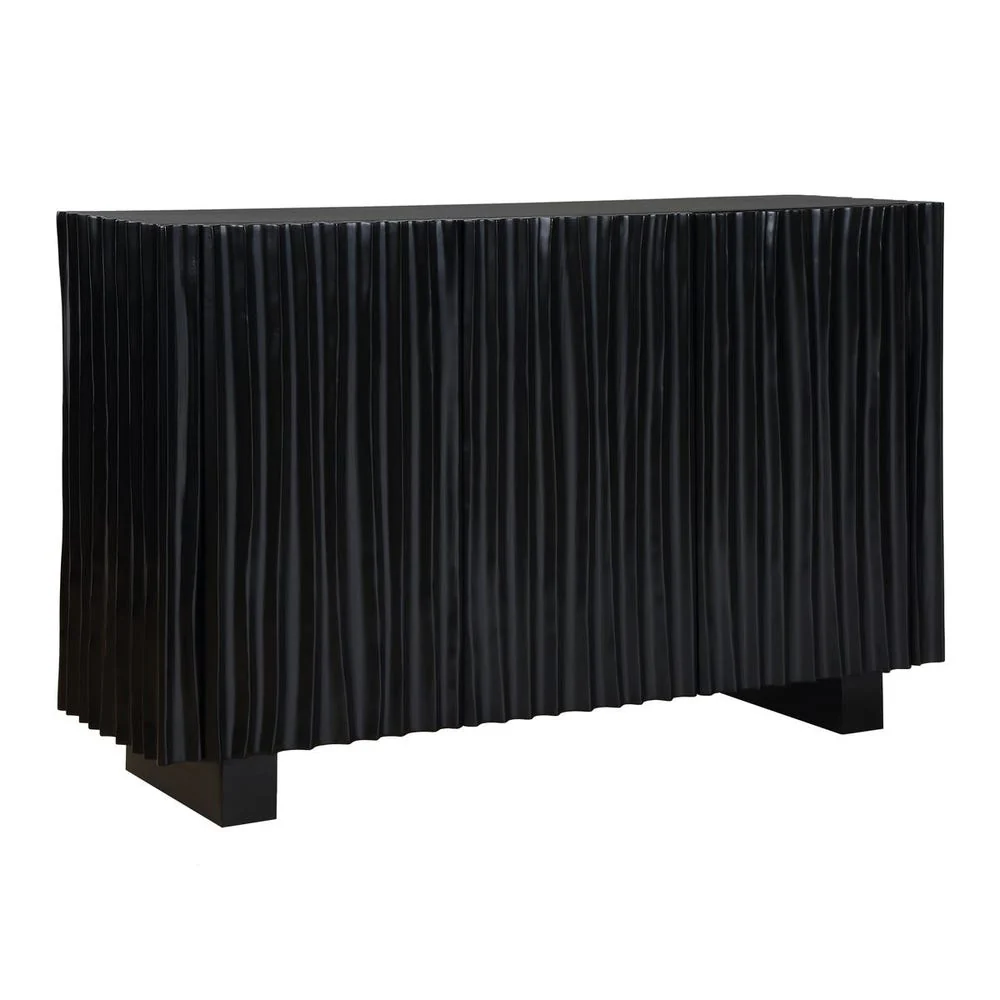 Uttermost Mercado Hand- Carved Three- Door Cabinet - Image 5