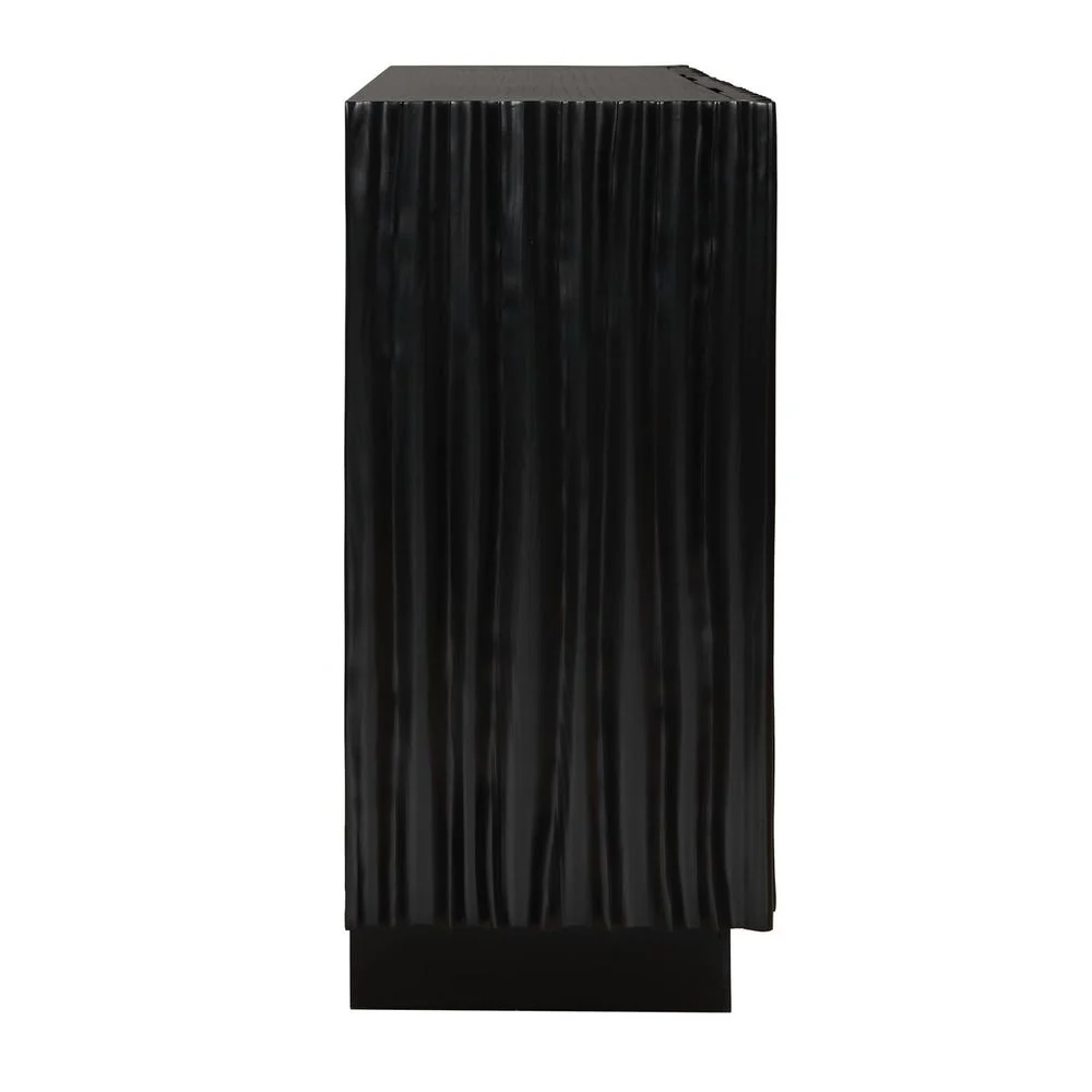 Uttermost Mercado Hand- Carved Three- Door Cabinet - Image 6