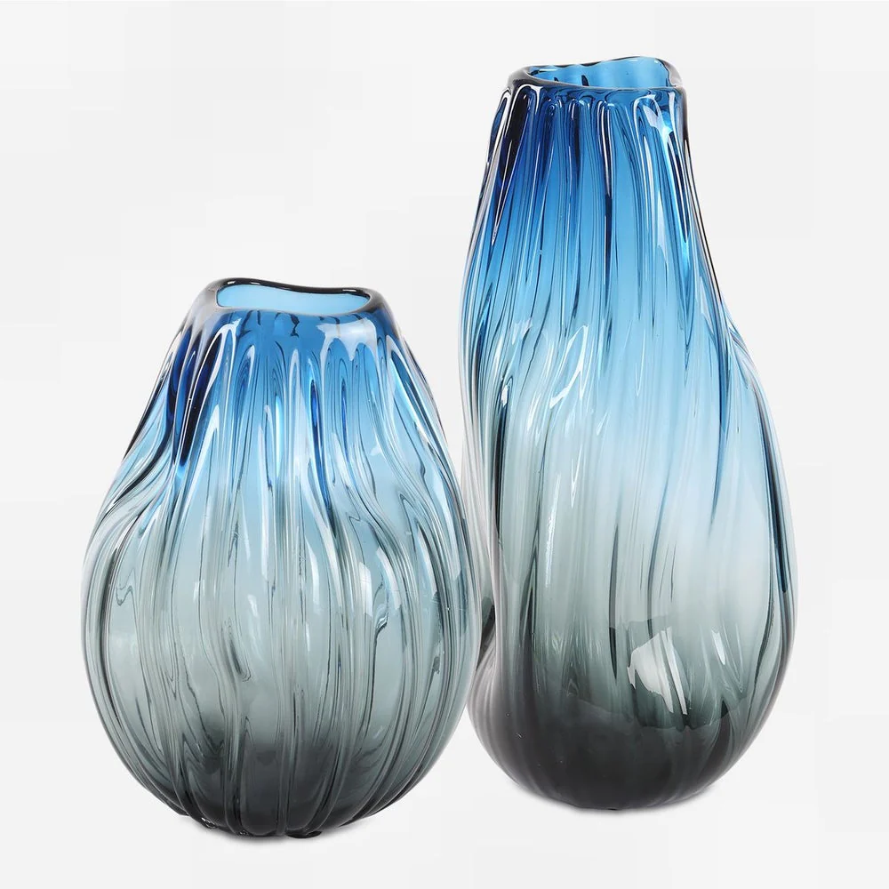 Uttermost Midnight Horizon Vases Set Of Two - Image 2