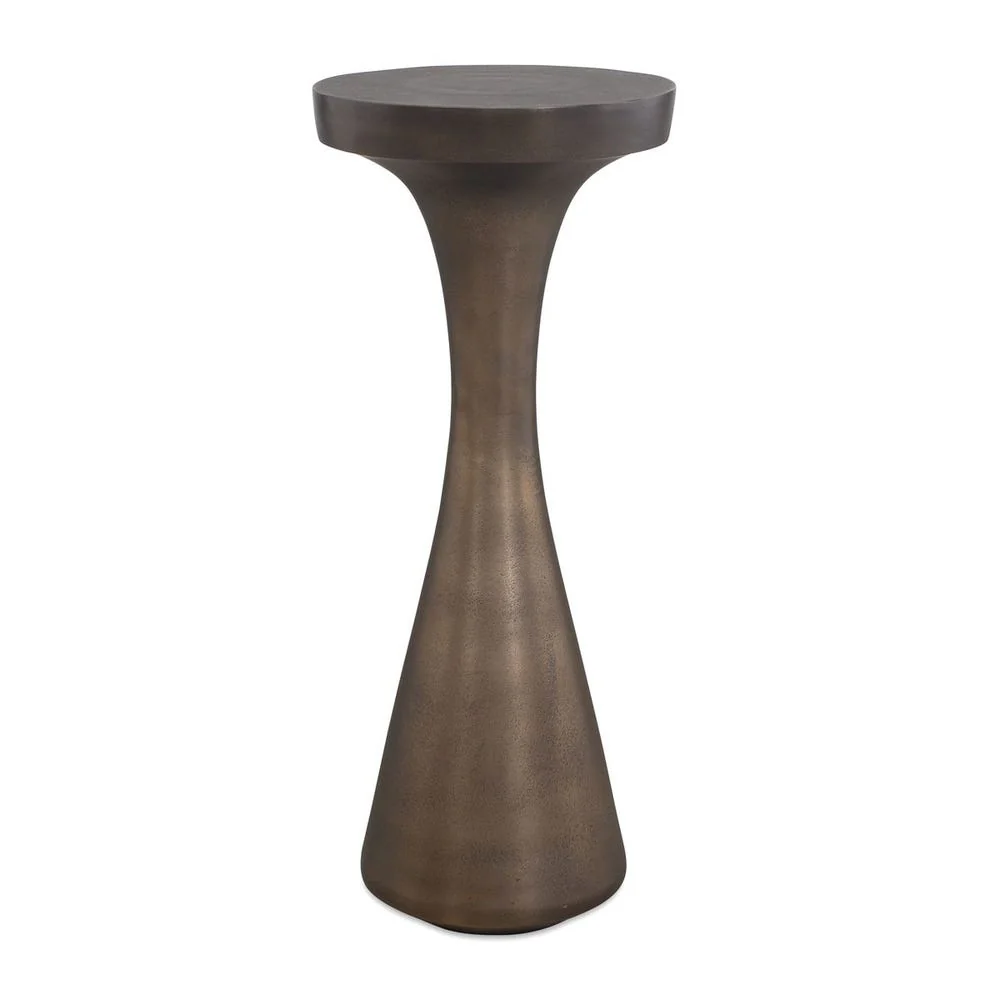 Uttermost Miko Dark Bronze Drink Table ~ Indoor And Outdoor Use