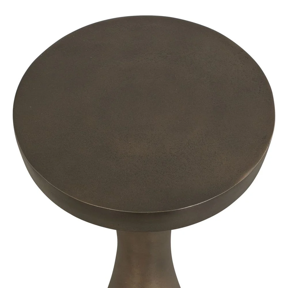 Uttermost Miko Dark Bronze Drink Table ~ Indoor And Outdoor Use - Image 3