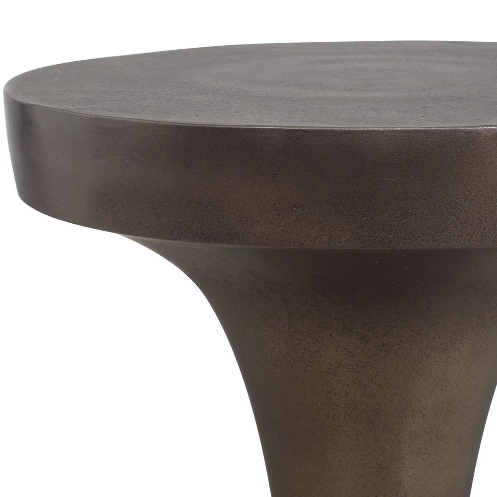 Uttermost Miko Dark Bronze Drink Table ~ Indoor And Outdoor Use - Image 4