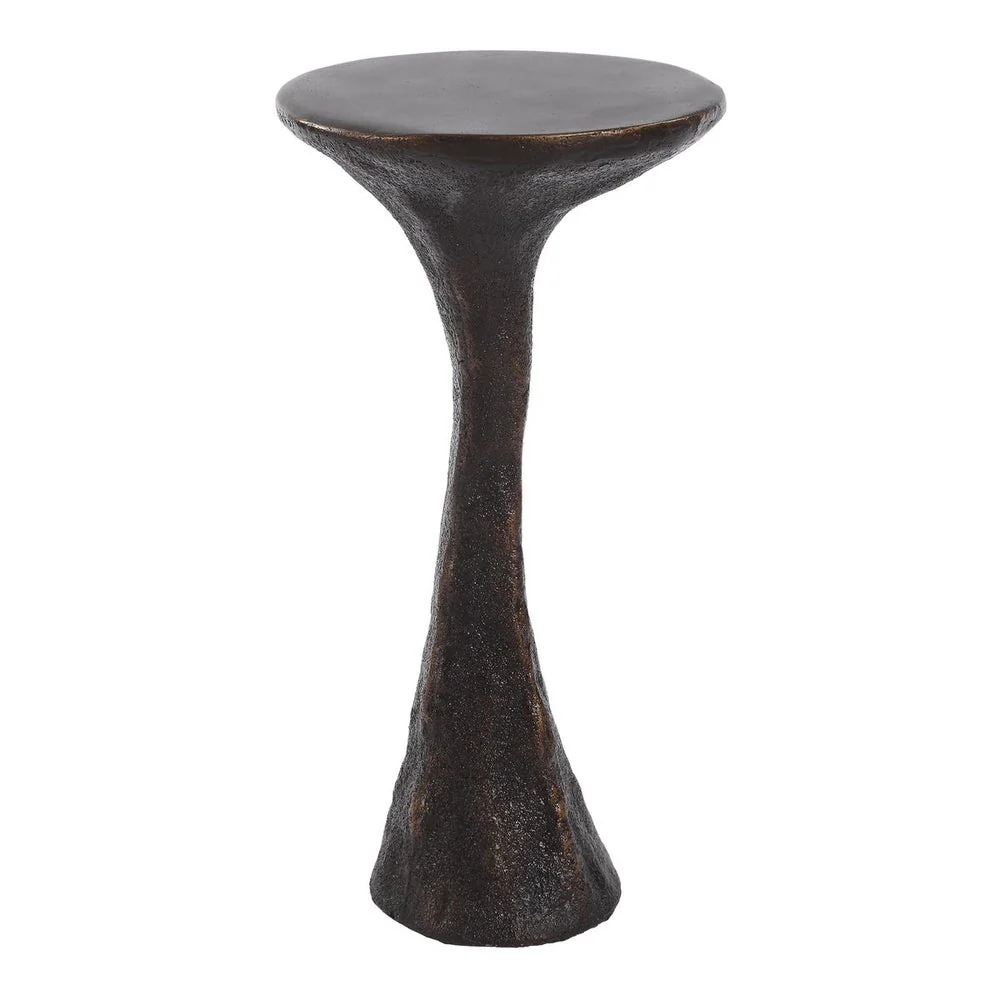 Uttermost Milan Black Concrete Drink Table ~ Indoor and Outdoor Use - Image 3