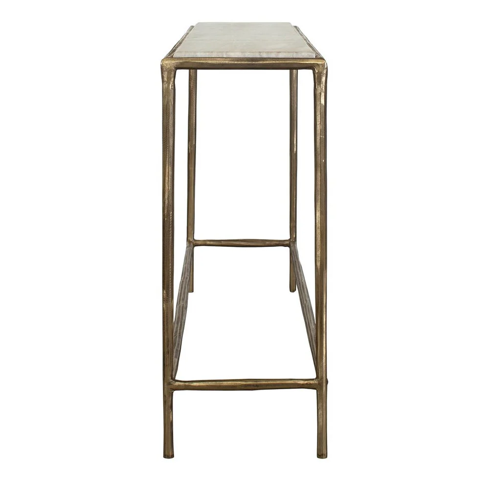 Uttermost Minerva Marble Tabletop Console Table - Image 3