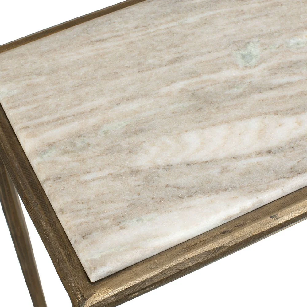 Uttermost Minerva Marble Tabletop Console Table - Image 4