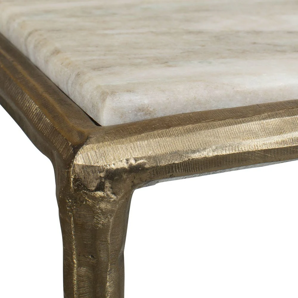 Uttermost Minerva Marble Tabletop Console Table - Image 5