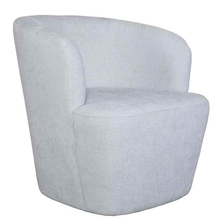 Uttermost Mist Cloud Blue Barrel Swivel Chair - Image 4