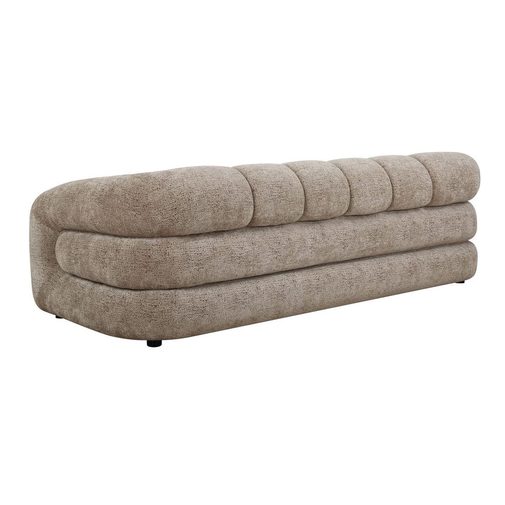 Uttermost Modella Modern Chenille Channeled Sofa - Image 8