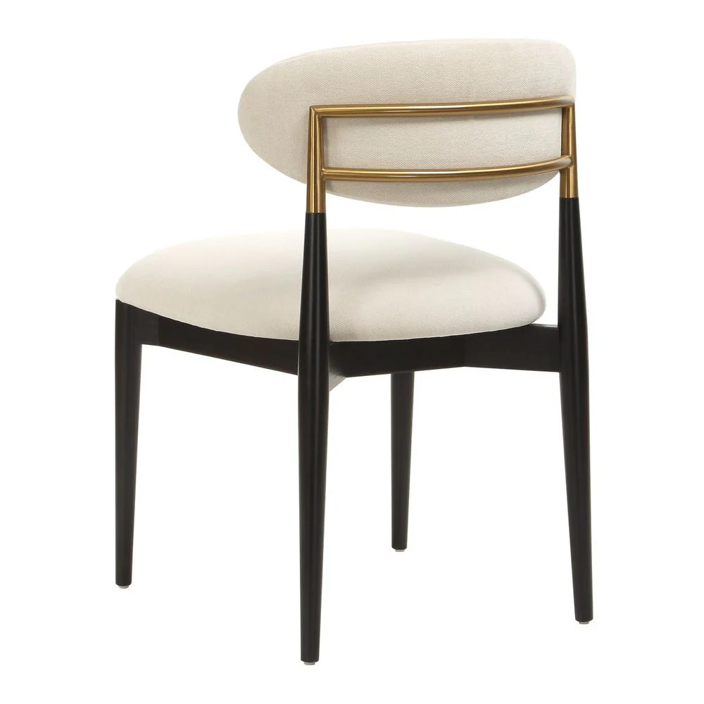 Uttermost Moxie Off- White Velvet Armless Dining Chair - Image 7