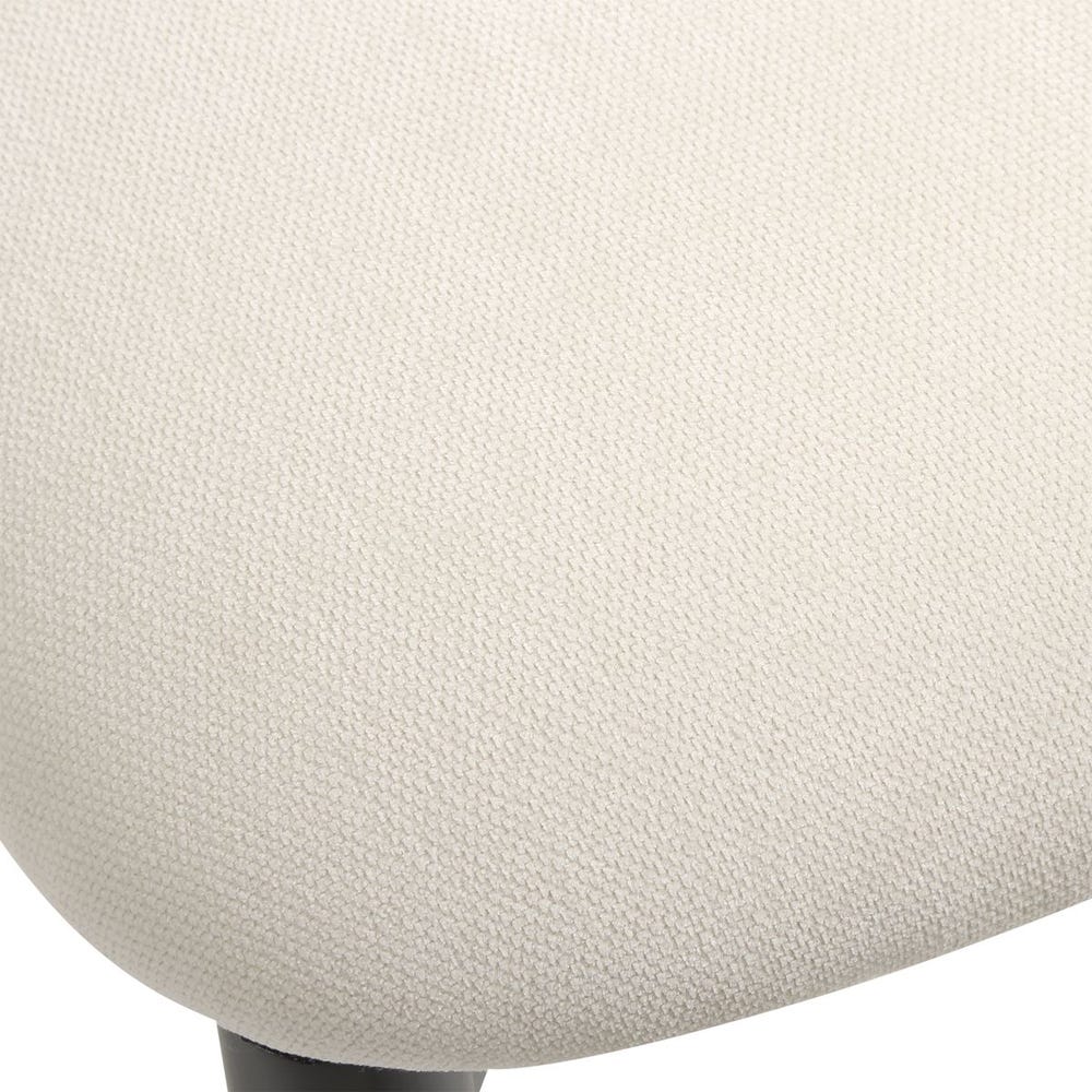 Uttermost Moxie Off- White Velvet Armless Dining Chair - Image 8