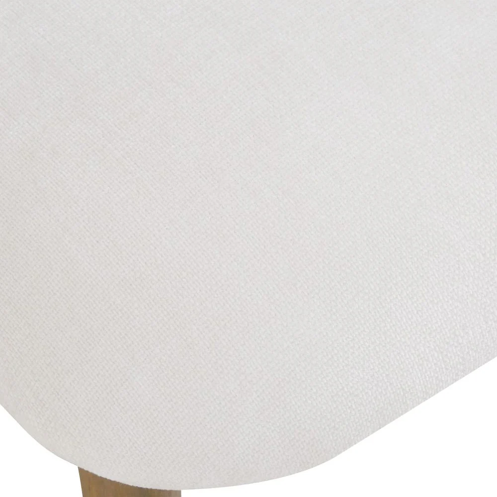 Uttermost Moxie Off- White Velvet With Natural Walnut Frame Armless Dining Chairs ~ Set Of Two - Image 8