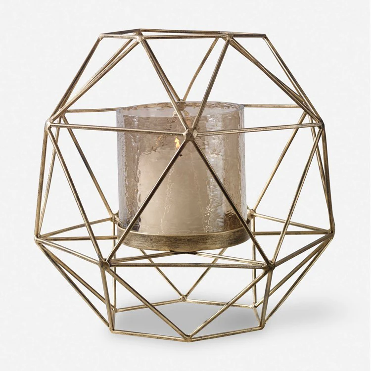 Uttermost Myah Geometric Globe Candleholder ~ Candle Included - Image 2