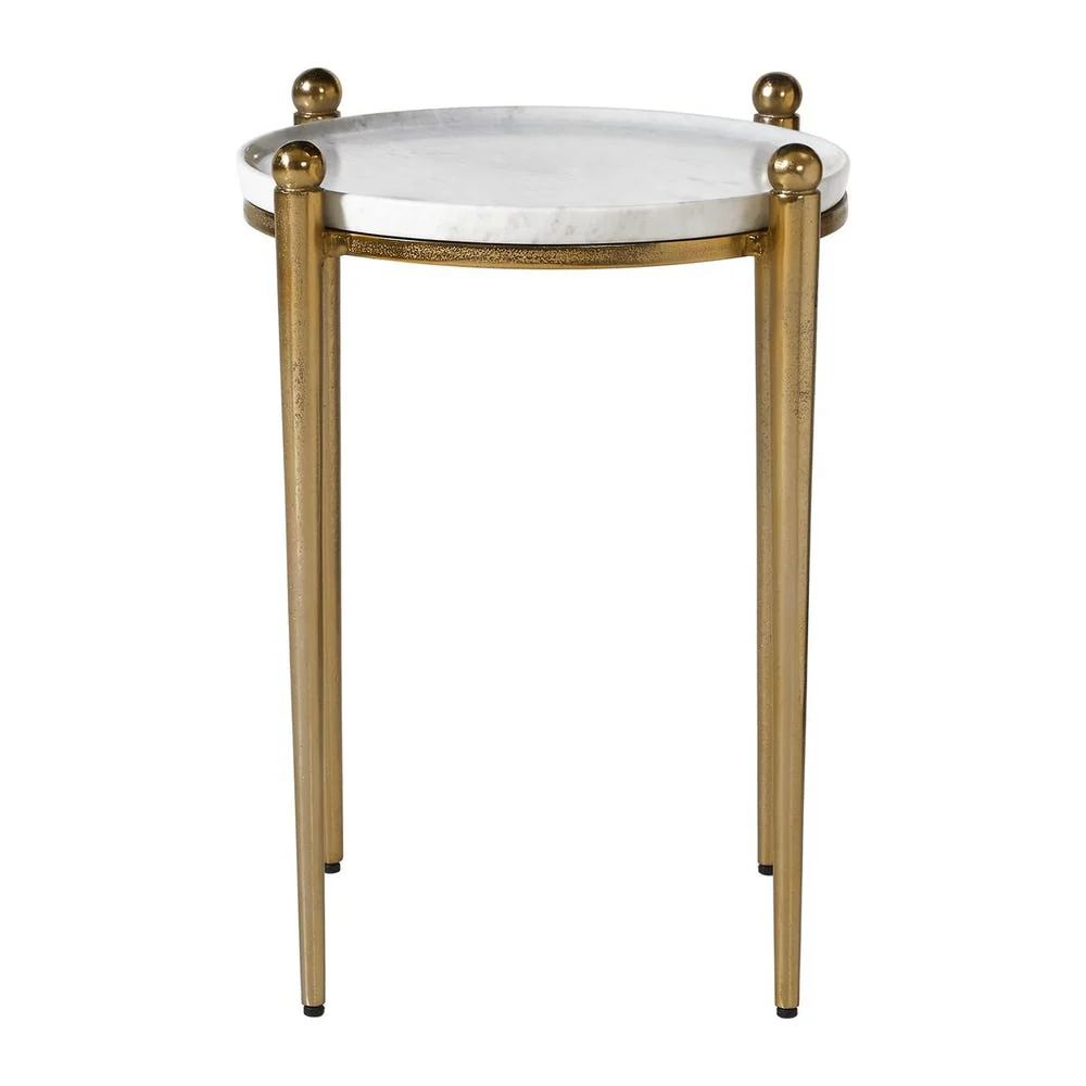 Uttermost Nahunta Antique Brass Accent Table - Image 2