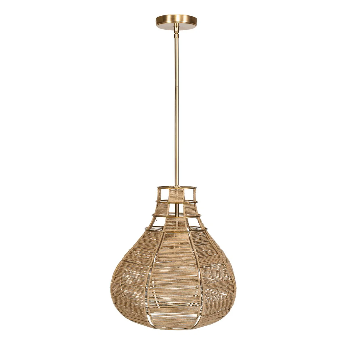 Uttermost Natural Beige Rope Hestia 1 Light Pendant - Image 5