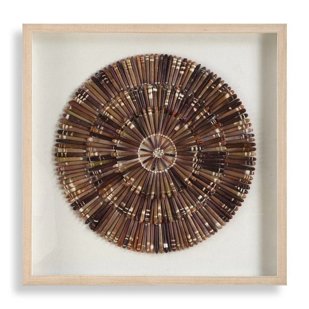 Uttermost Natural Tiger Sea Urchin Shadow Box - Image 3