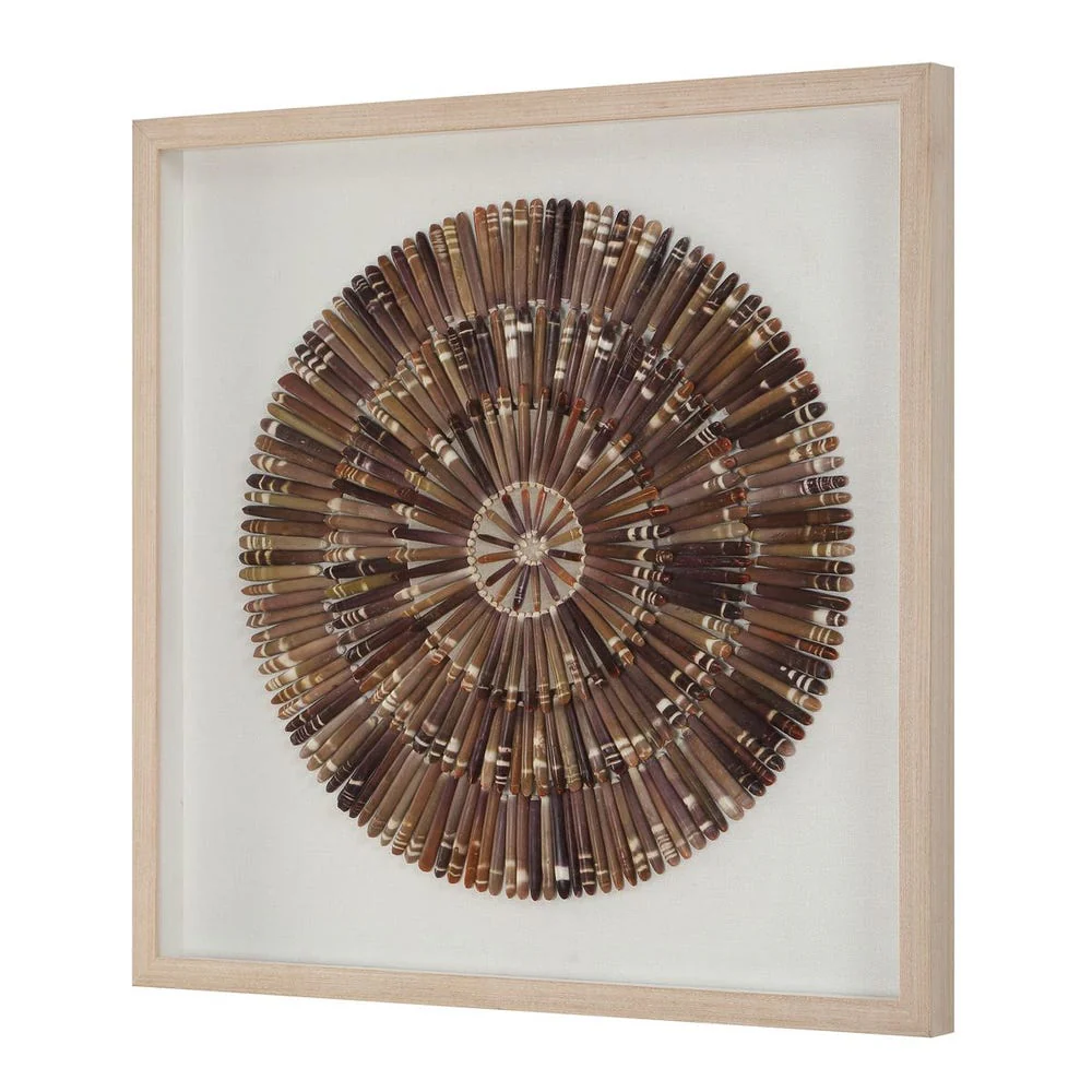 Uttermost Natural Tiger Sea Urchin Shadow Box - Image 4