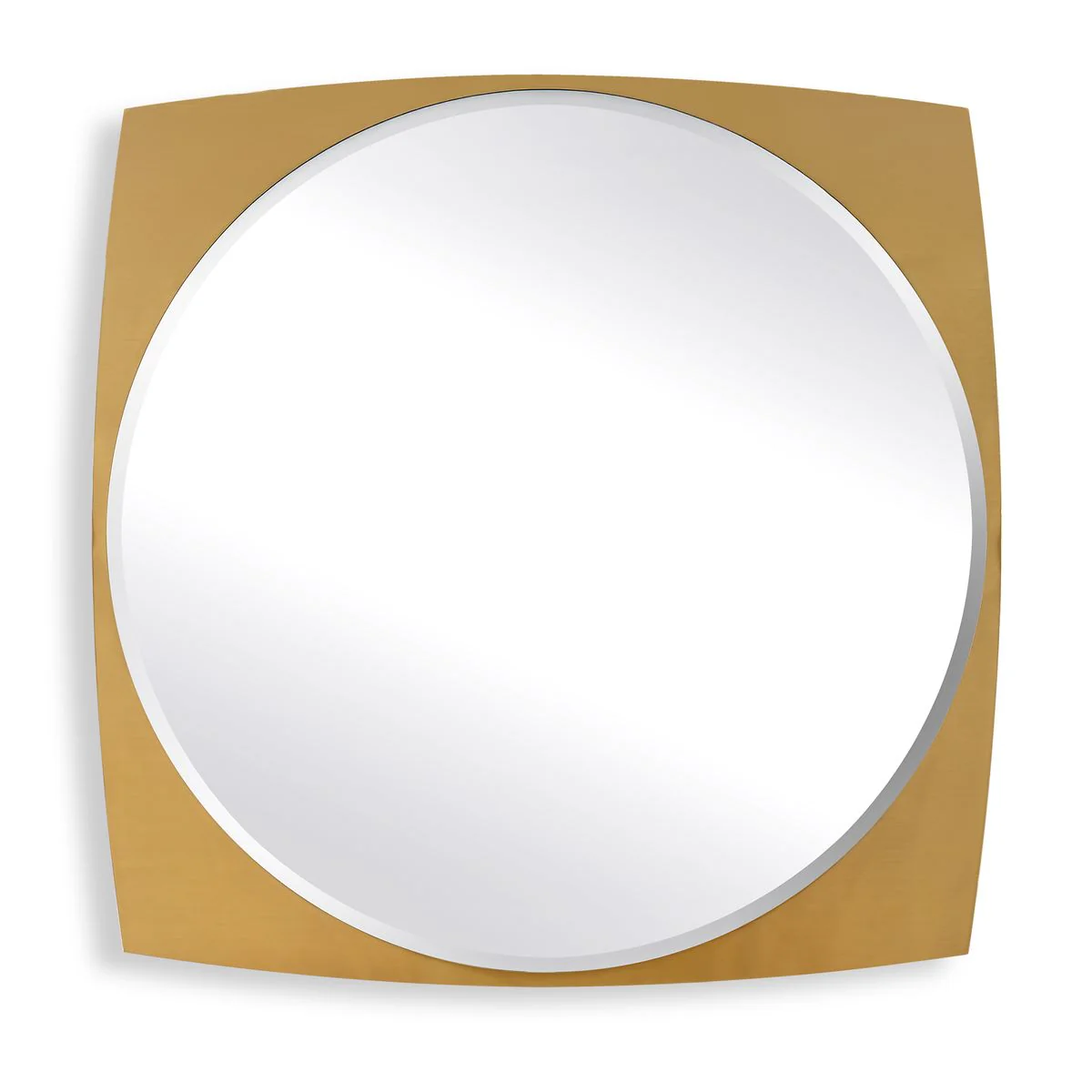Uttermost Neilia Antique Brass Square Frame Mirror - Image 3