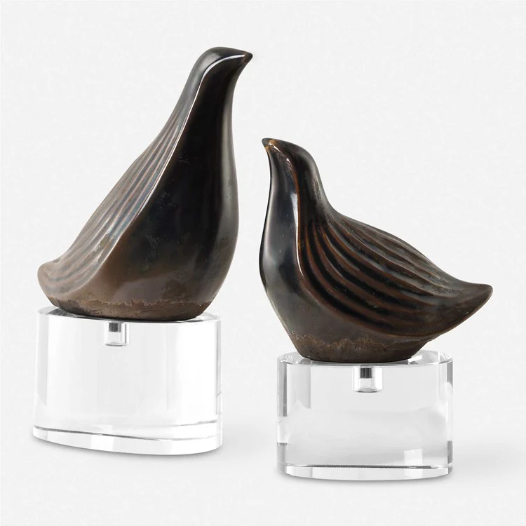 Uttermost Nesting Birds Set of 2 Sculptures - Image 2