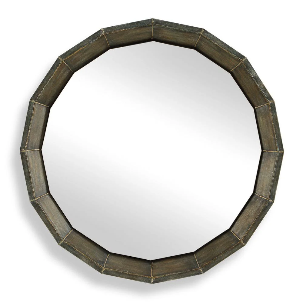 Uttermost Neve Rich Bronze Round Mirror - Image 3