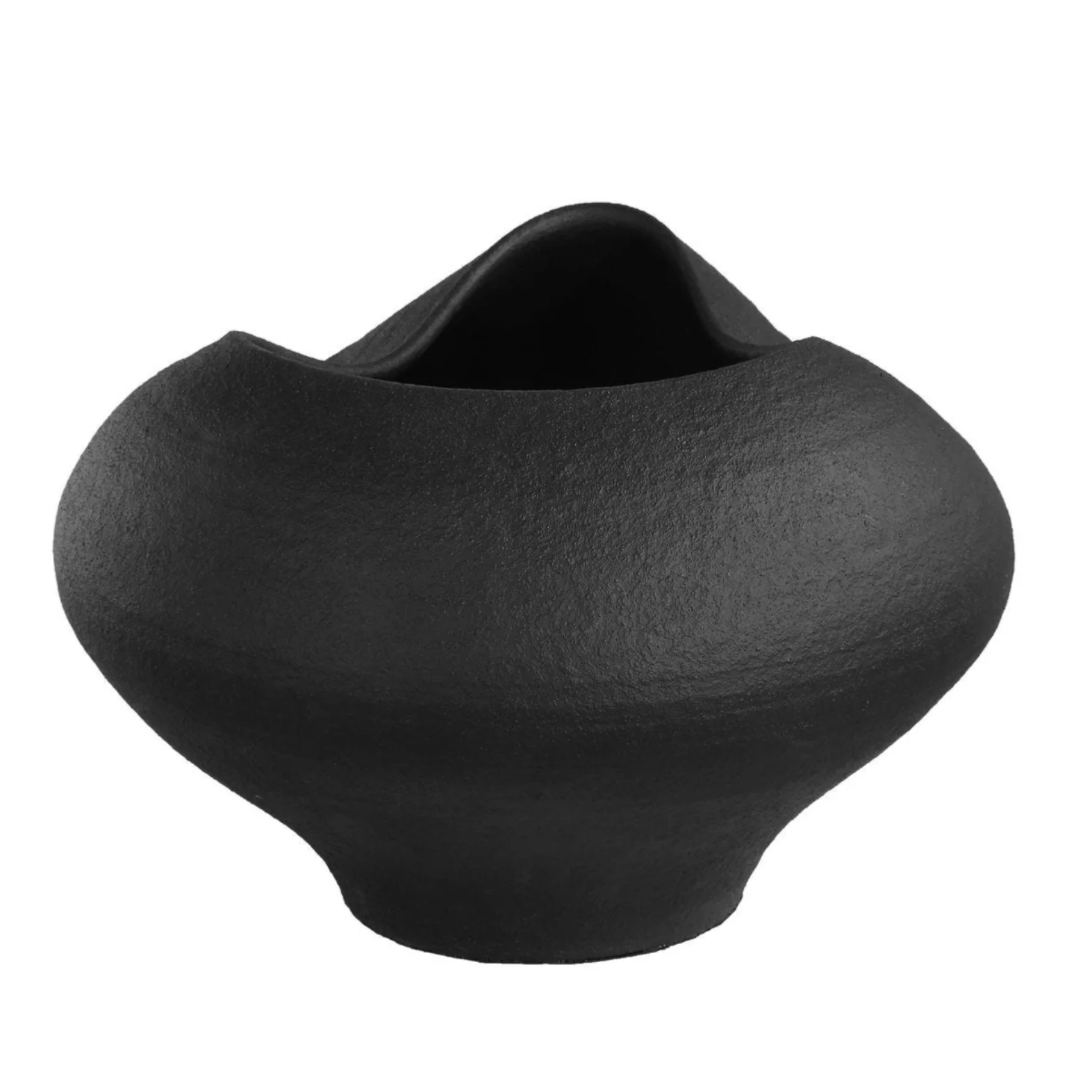 Uttermost Nocturne Matte Black Oragnic Shape Bowl - Image 4