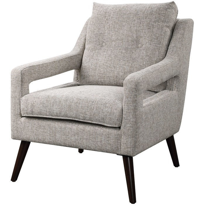 Uttermost O’Brian Natural Stone Linen Contemporary Armchair - Image 4