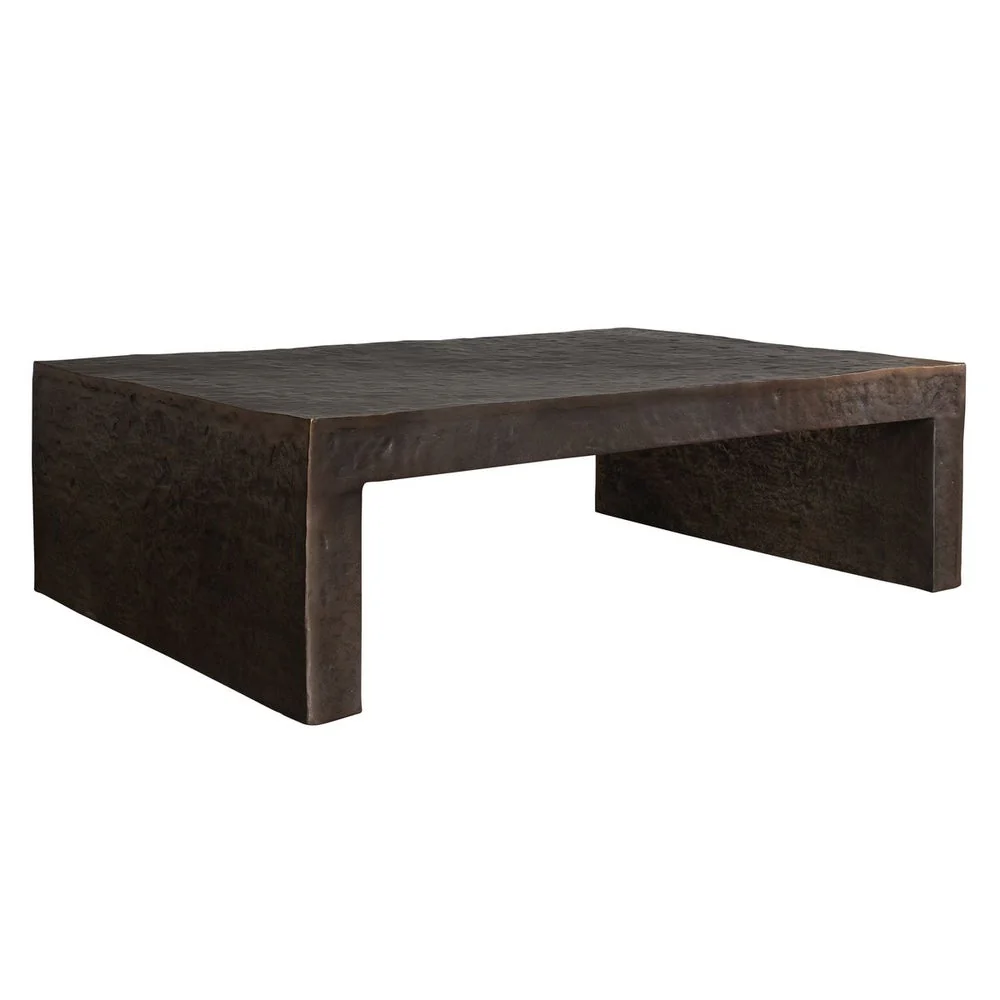 Uttermost Obra Dark Bronze Finish Outdoor Coffee Table - Image 2