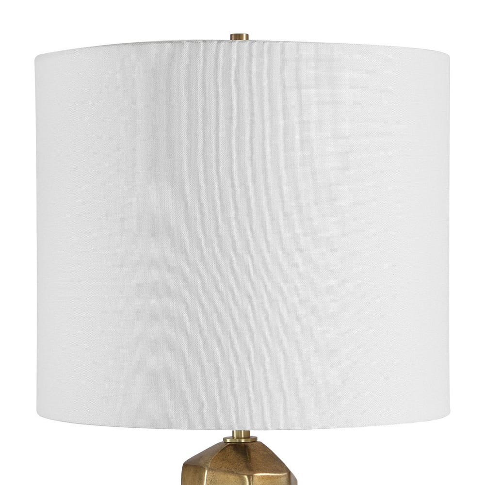 Uttermost Octavio Warm Gold Leaf Table Lamp - Image 4