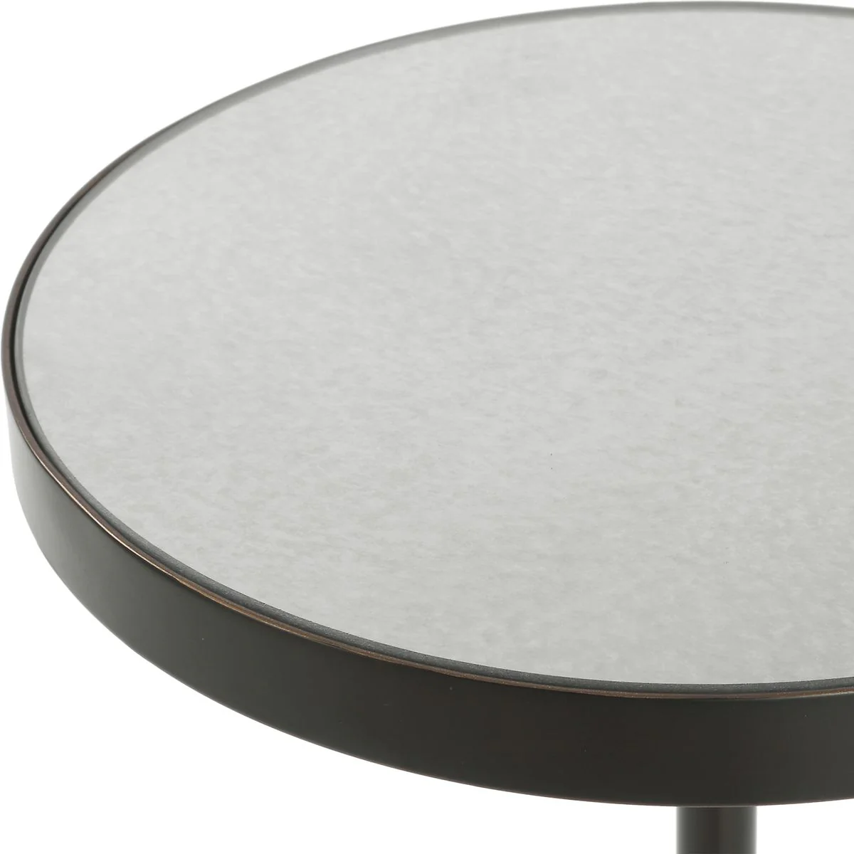 Uttermost Odesa Mirrored Top With Marble Round Accent Table - Image 6