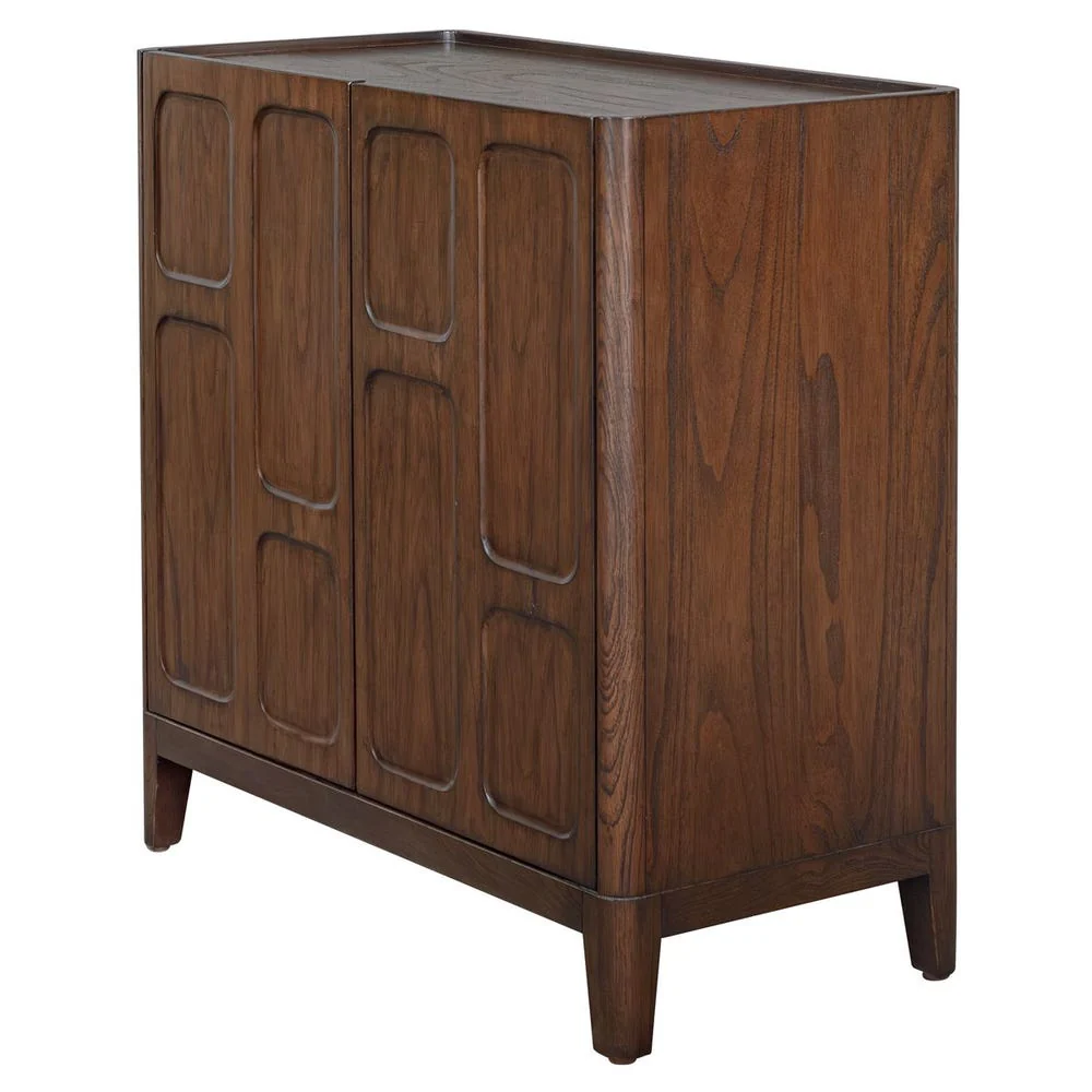 Uttermost On The Block Mahogany 2 Door Cabinet - Image 2