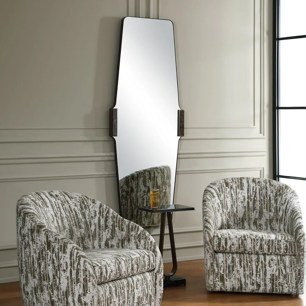 Uttermost Orson Chic Mid- Century Modern Tall Mirror - Image 2