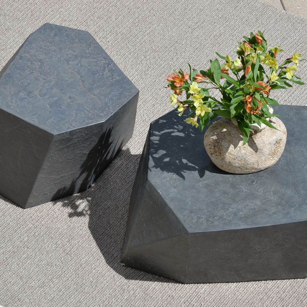 Uttermost Parra Indoor And Outdoor Coffee Table ~ Slate - Image 2