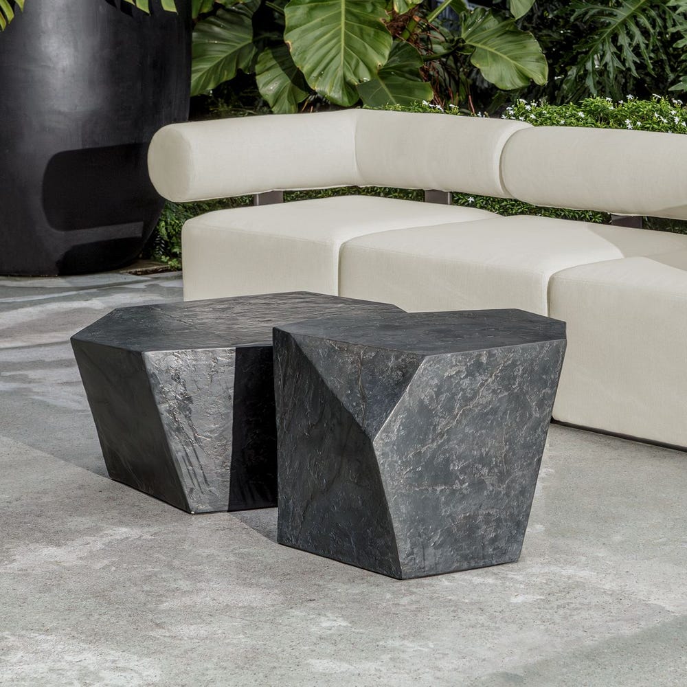 Uttermost Parra Indoor And Outdoor Coffee Table ~ Slate - Image 6